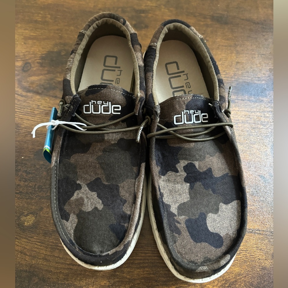 Hey Dudes Camouflage Pattern Boys Shoes